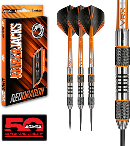 Amberjack Series Darts Set with Flights and Shafts (Stems)