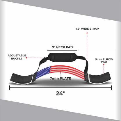 DEFY Arm Blaster for Biceps and Triceps Adjustable Curl Support with Durable 7Mm Aluminum Plate and Neck Pad for Strength Training Bodybuilding Isolator Curl Machine