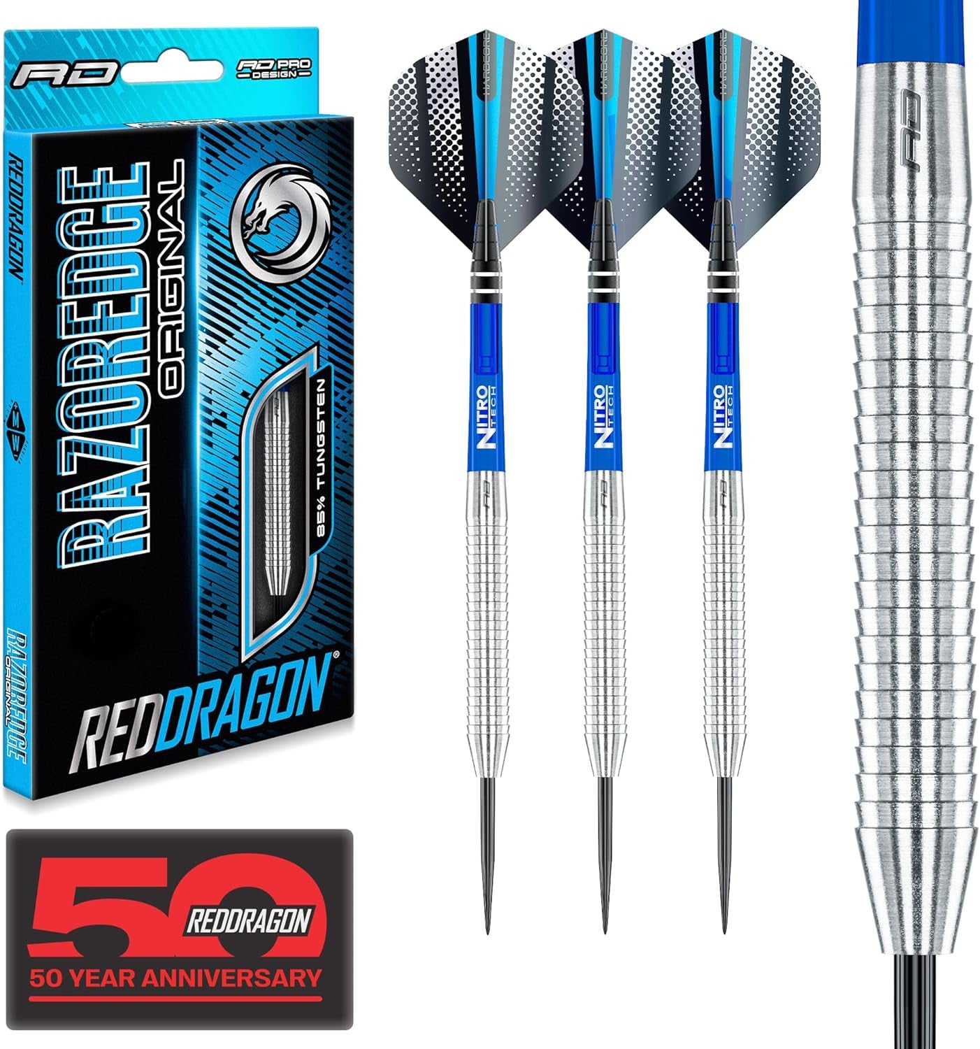 Razor Edge Original 26G Tungsten Darts with Flights and Stems