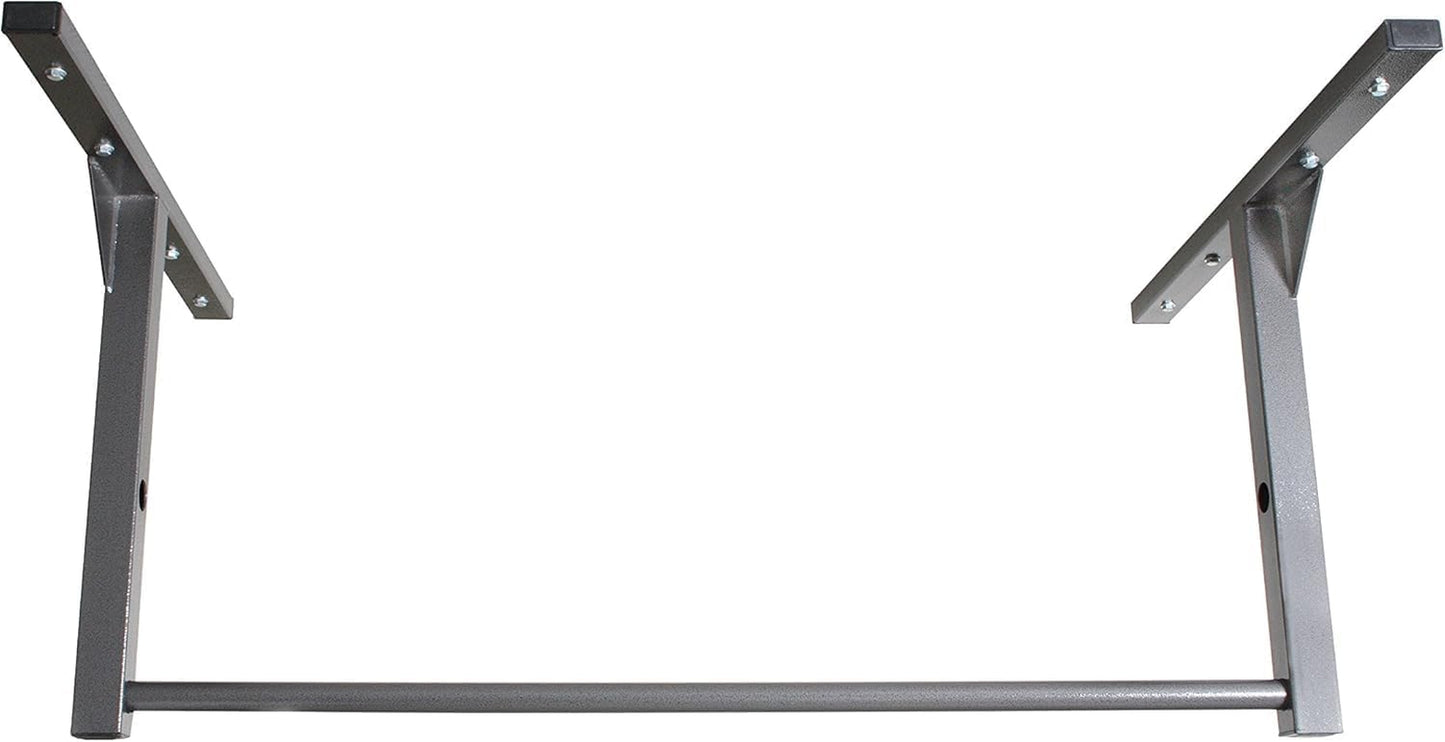 Heavy Duty Ceiling or Wall Mountable Pull up Bar Gym Quality, 600Lb Capacity, Standard Size for (9-Ft Ceilings) or Wall Mountable