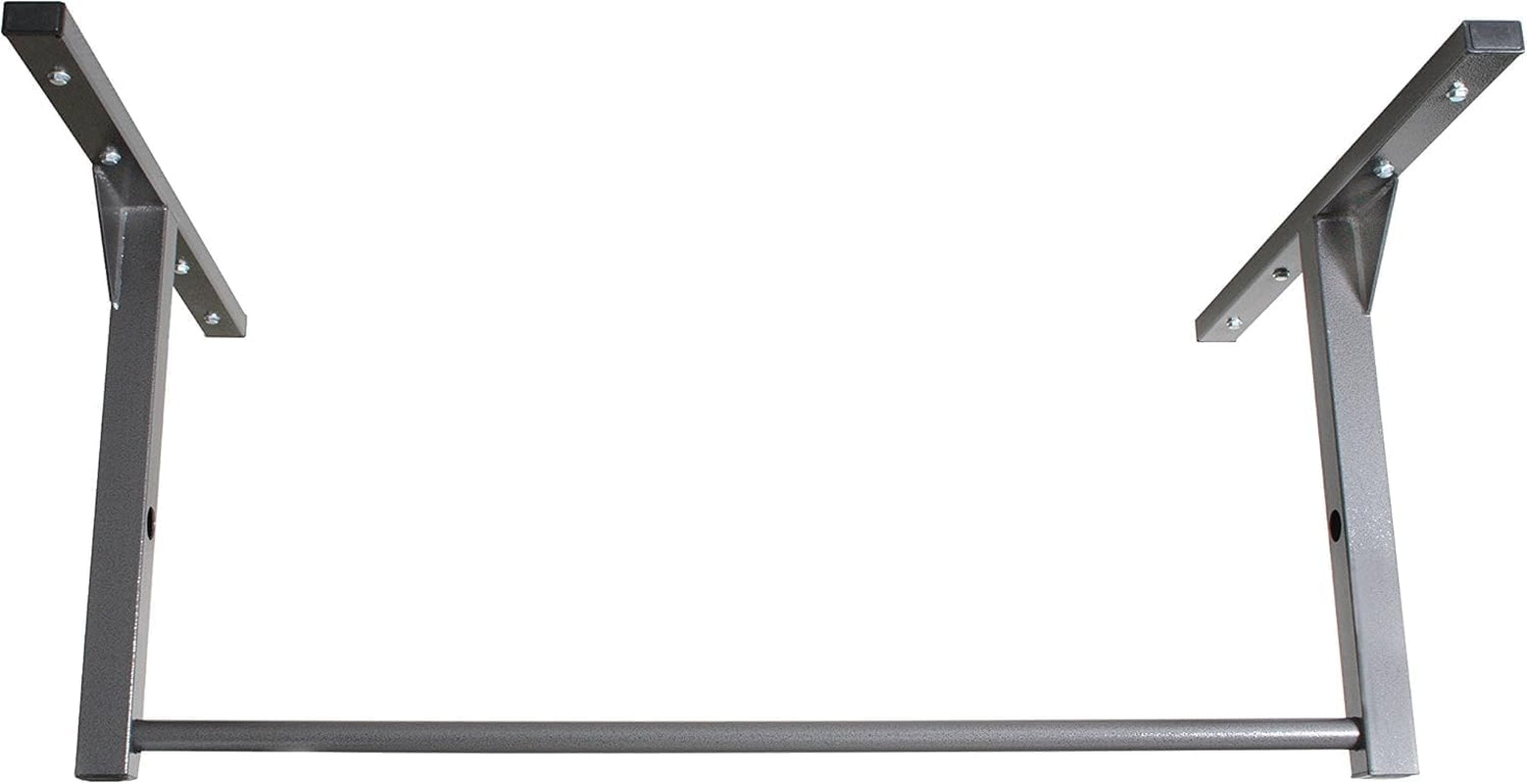 Heavy Duty Ceiling or Wall Mountable Pull up Bar Gym Quality, 600Lb Capacity, Standard Size for (9-Ft Ceilings) or Wall Mountable
