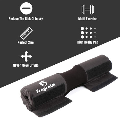 Barbell Squat Pad, Safety Bar Pad with Thick Foam and Nylon Padding - Neck & Shoulder Protective Pad Support for Squats, Lunges & Hip Thrusts - Fits Olympic Standard Weightlifting Bar